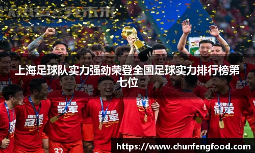 上海足球队实力强劲荣登全国足球实力排行榜第七位